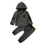 Grey Camo Hoodie Set