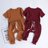 Cotton Linen Casual Top & Pants Set