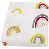 Bright Rainbow Muslin Swaddle Wrap Bamboo