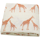 Giraffe Zoo Muslin Swaddle Wrap