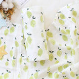 Lime Time Muslin Swaddle Wrap Bamboo