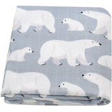 Polar Bear Muslin Swaddle Wrap Bamboo