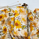 Sunflowers Muslin Swaddle Wrap Bamboo