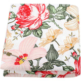 Rose Garden Muslin Swaddle Wrap Bamboo