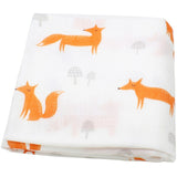 Fox Muslin Swaddle Wrap Bamboo