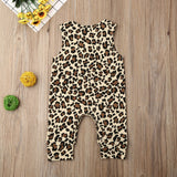 Sleeveless Leopard Jumpsuit