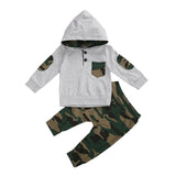 Grey Camo Hoodie Set