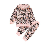 Leopard Print Hoodie Set