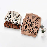 Leopard Knit Vest