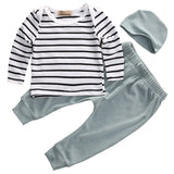 Long Sleeve Striped & Mint Set