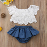 Lace Top & Bloomers Set